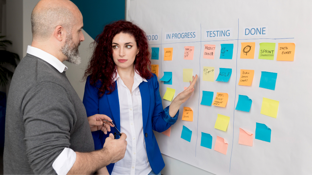 A dynamic image depicting the concept of agility in e-commerce, with visuals of a market landscape in flux, illustrating businesses swiftly adapting to evolving trends and consumer demands.